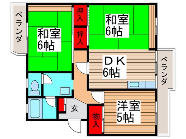 キャステル平田の物件間取画像